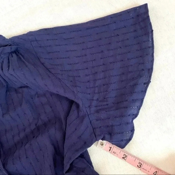 NEW 8apart Simone Tiered Ruffle Mini Dress Navy - Picture 11 of 16